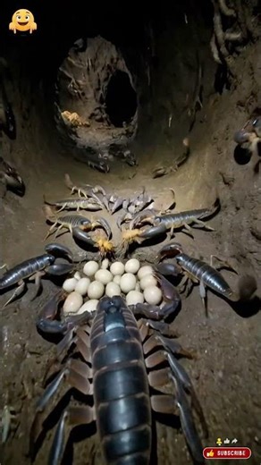 Spanish Scorpion POV 🦂 | Micro Camera Inside a Hidden Underground Colony #shortsfeed
