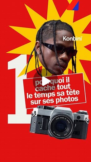 Konbini on Instagram: "On sait enfin pourquoi Travis Scott cache sa tête sur toutes ses photos "