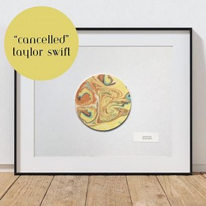 Suminagashi Art Made From Music: Taylor Swift "cancelled" - Melodious Ink - 8x10 Original - Etsy