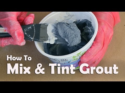 Mosaics Tutorials: How To Mix and Tint Grout For Mosaics