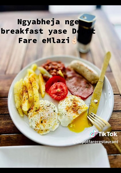 Ngyabheja nge breakfast yase Depot Fare 🤞🏻#umlazi #southafricatiktok🇿🇦 #depotfarerestuarent #breakfast