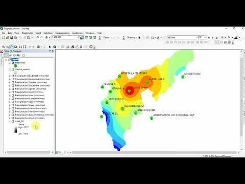 Método de interpolación IDW (Distancia inversa ponderada) | MODEL-SIG