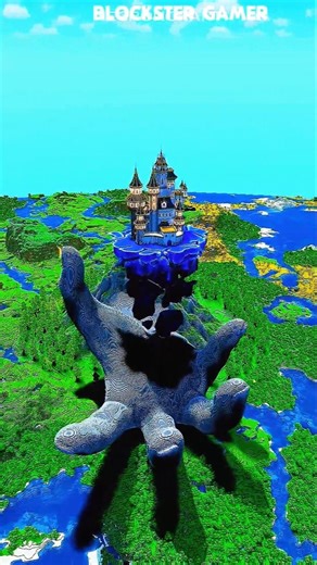 Magic hand castle | MinecraftTimelapse #minecraft#minecraftbuilding#minecraftbuild#hand#magic