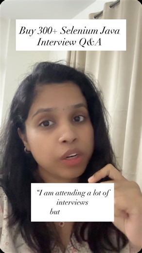 Sreenidhi Rajakrishnan | QA Careers | Automation Mentor | 300+ Selenium Java Interview Questions with Answers! | Instagram