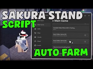 [❄☀] Roblox Sakura Stand Script Auto Farm, Items Farm & Free Stands Pastebin 2025