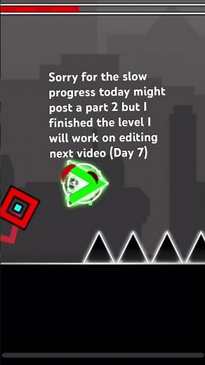 Creating a Godzilla Level in GD #gd #gaming #godzilla #geometrydash #games