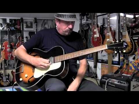 1950s Kay Value Leader Hollowbody Electric Guitar Demo