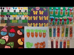 Preschool Math Classroom decoration/Counting bulletin board art/Numbers learning activities for kids