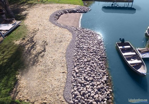 Breakwall & Bulkhead Alternative: Riprap Shoreline • Lakeshore Guys® - MN Shoreline Experts