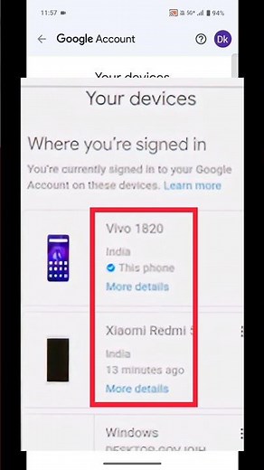 How to check Gmail ID, how many devices are logged in ⁉️🤯😱#shots #short #view #varil