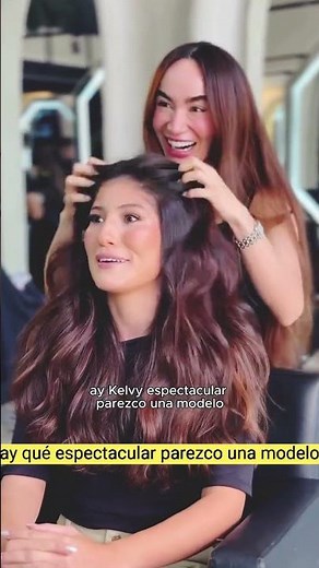 transformación de coloración del cabello castaño oscuro #blonde #balayage #haircolor