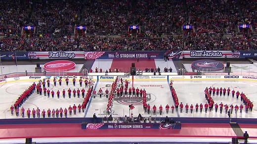 Legendary Ohio State band pulls off script 'Ohio' on Stadium Series ice
