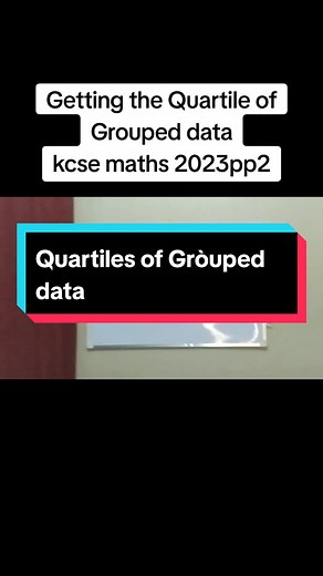 #kcse2023 #Quartile #statisticsstudent #Probability #probability Probability and Statistics,Statistics grade 12