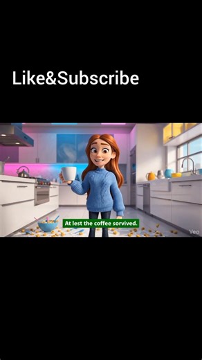 Coffee Chaos Morning ☕😂 #FunnyAnimation #3DCartoon #PixarStyle #ComedyShort #ViralReel #viralshorts