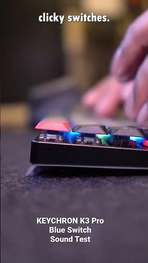 Keychron K3 Pro Blue Gateron Sound Test