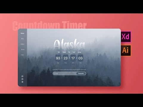 Daily UI 014 | Countdown Timer Tutorial | Adobe Xd