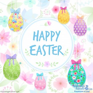 Ecard with wishes for a bright Easter - Easter, ecards