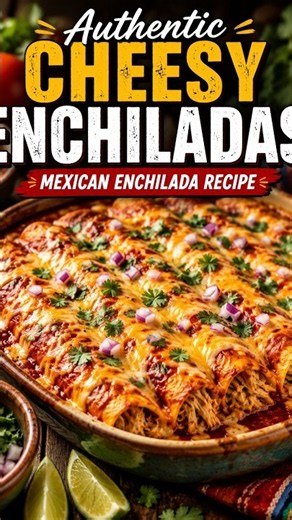 Authentic Cheesy Enchiladas I Mexican Enchilada Recipe #MexicanEnchilada #EnchiladaRecipe