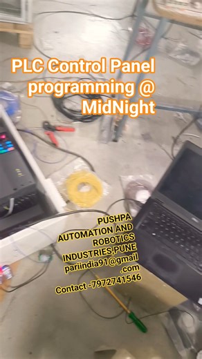 PLC control Panel at Midnight | Plc programming at midnight #plcpanel #shorts #powerprogrammer #plc