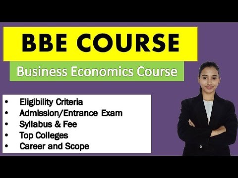 BBE Course details, Bachelor of Business Economics, Career and Scope