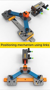 193K views · 1.5K reactions | Simple Positioning Mechanism Using Links #mechanical #mechanism #engineering #solidworks #3dcad | Breno Cruz | Facebook