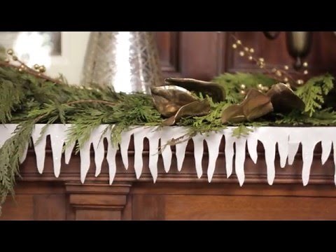 How to Make a Paper Icicle Garland
