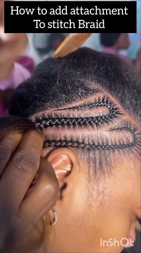 How to Add Extension On Stitch Braid #hair #hairstyles #braidmaids #wigs #haircare #diyhairstyle