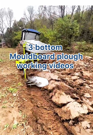 This video is a 3 bottom Mouldboard plough working with a 150HP Lovol tractor. This heavy duty plough is suitable for net or clay field. It can meet people’s needs of ploughs with extreme conditions. Product: 3 bottom Mouldboard plough Furrows: 3 Tractor power: 120–200 HP Working width: 135-180cm Working depth: 20-40cm Size ( L * W * H): 376*250*182cm #flipplow #reversibleplough #farmplough #3bottomplough #mouldboardplough
