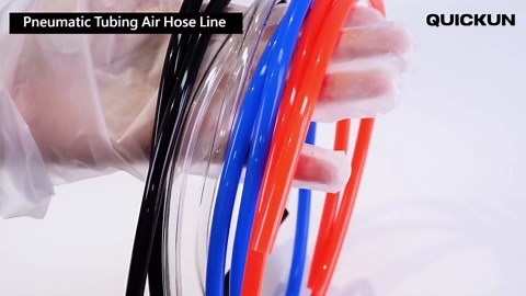 Quickun Pneumatic Tubing 8mm x 5mm PU Polyurethane Tube Air Hose Line for Air Compressor Fitting or Fluid Transfer (Black 32.8ft/10Meters)