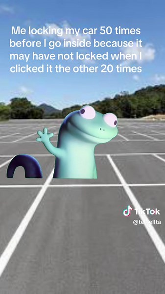 Me locking my car: A Lizard's Journey