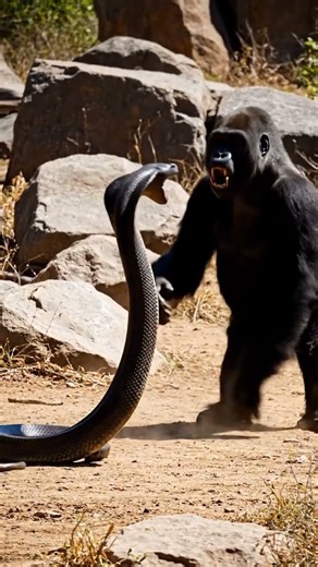 Snake and godzilla fight #snake #godzilla #wildlife #fightscene #ai #shortsfeed