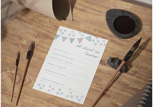 Printable All About My Teacher Worksheet. End of Term Teacher Gift. Instant Download Teacher Appreciation Keepsake. Editable School PDF. - Etsy UK