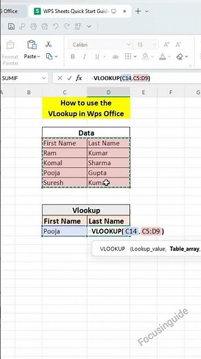 How To Use VLOOKUP In WPS Office‼️ Step-By-Step Hack ⚡️✅