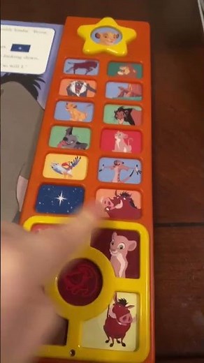 disney king lion interactive play a sound book