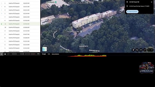 🚨 Scanner Audio From Domestic Stabbing Incident in East Haven 📍 Location: Old Foxon Road, East Haven, CT 📅 Date/Time: 12/30/2025 – 8:00 AM 🔹 Key Details Reported -- Scanner traffic reported multiple 911 calls for a man attacking a woman inside an apartment building -- A person with a stab wound to the neck was reported -- A child was reported inside the residence -- Scanner traffic indicated a male suspect was taken into custody #easthavenct #Connecticut | CTPOLICELIVE