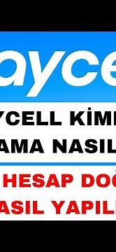 Paycell Kimlik Doğrulama Nasıl Yapılır - Paycell Hesap Doğrulama Nasıl Yapılır