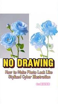 Zero Drawing Skills?Turn ANY Photo into Stunning Cyber Art in 2 Minutes #drawingtutorial #howtodraw