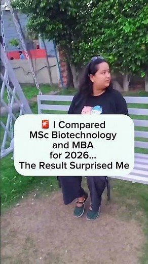 MSc Biotech vs MBA in 2026: The Truth Will Surprise You! 📊 #shorts #biotechcareers #mba