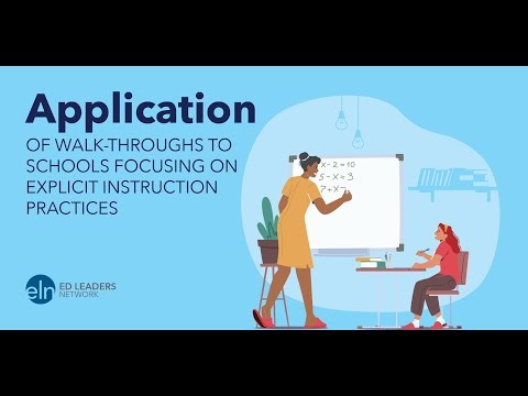 Application of Walkthroughs to Schools Focusing on Explicit Instruction Practices