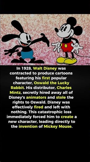 Walt Disney Was FIRED From His Own Studio 🤯🐭