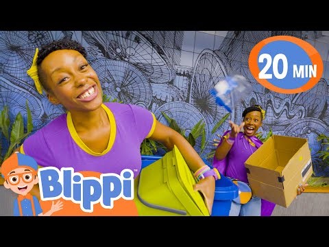 Trash Sorting Time!♻️ | Blippi Songs 🎶| Educational Songs For Kids