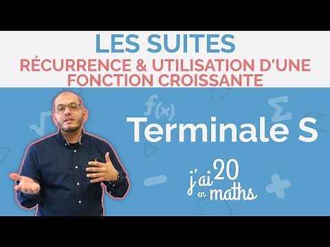 Terminale S - Les suites - Récurrence & Utilisation d'une fonction croissante | J'ai 20 en maths