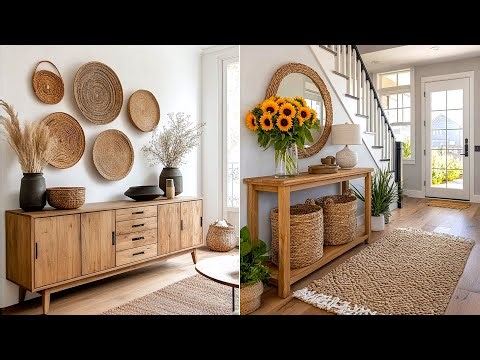 Bohemian Entryway Decorating Ideas 2026 | Interior Design Trends & Stylish Modern Console Tables