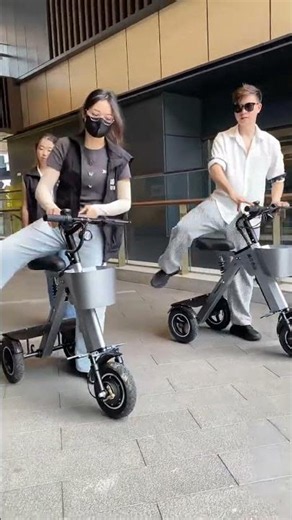 Product Link in Bio ( # 2257 ) 1️⃣ 3-Wheel Balanced Foldable Electric Scooter