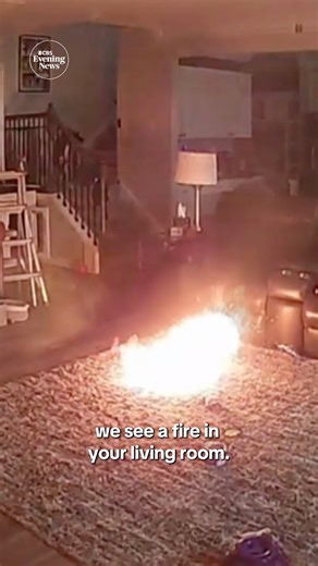 Flames erupted inside a North Carolina home after a dog chewed on a lithium-ion battery. No one was injured. | CBS Evening News