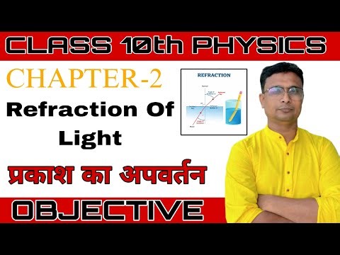 Class 10th Physics Chapter 2| Refraction of Light | प्रकाश का अपवर्तन | Full Explanation + Objective