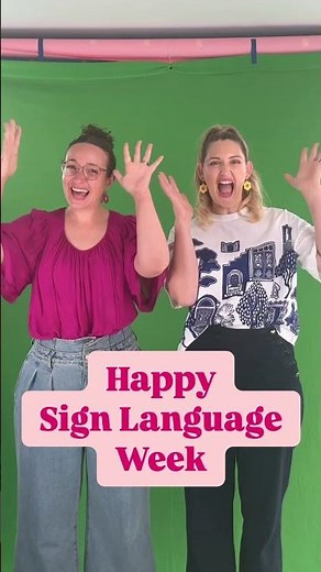 Happy NZ Sign Language Week ❤️🤟 Check out our awesome NZSL Sign and Sing videos 🎶 #nzsl #shorts