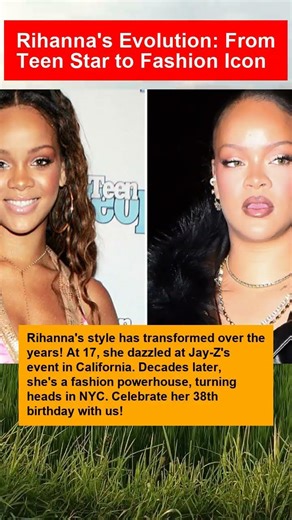Rihanna's Evolution: From Teen Star to Fashion Icon #short #shorts #celebrity #celebritynews