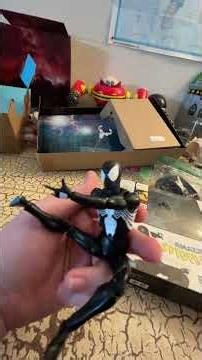 Mafex black suit Spider-Man review #fyp #trending #mafex #figtok #spiderman