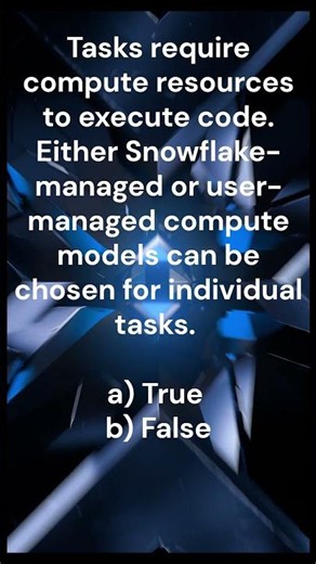Snowflake Tasks & Compute Models Explained ❄️⚙️ | Automation & Warehouses #shorts